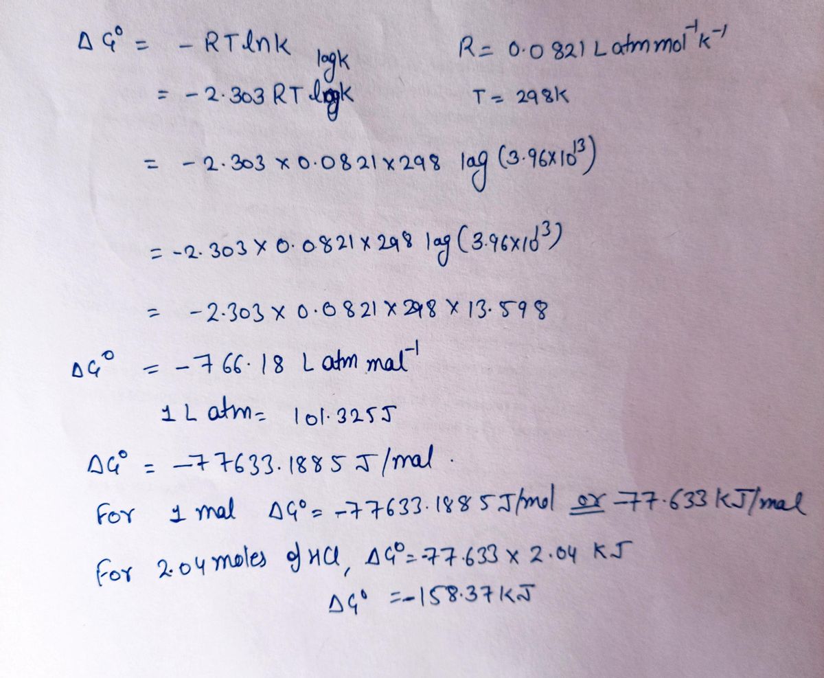 Chemistry homework question answer, step 1, image 1